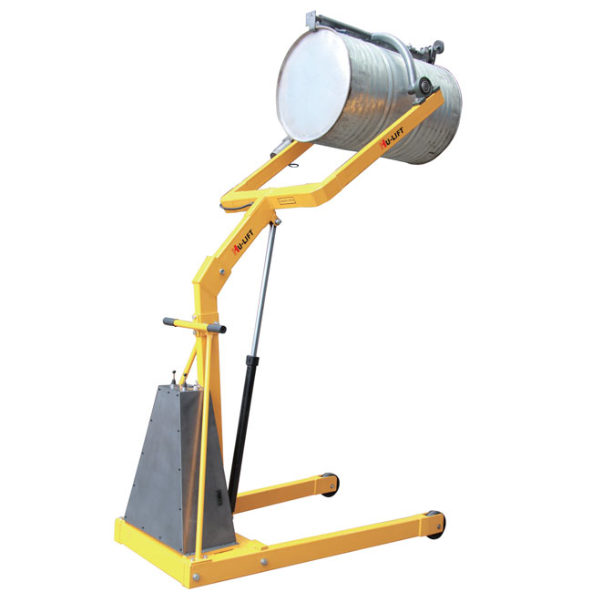 電動油桶翻轉取料車